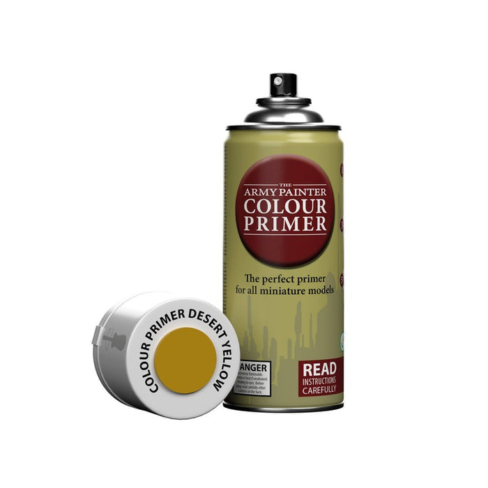 Paints and Paint Accessories Army Painter - Colour Primer - Desert Yellow - Paint Spray - Cardboard Memories Inc.