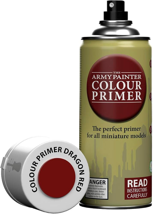 Paints and Paint Accessories Army Painter - Colour Primer - Dragon Red - Paint Spray - Cardboard Memories Inc.