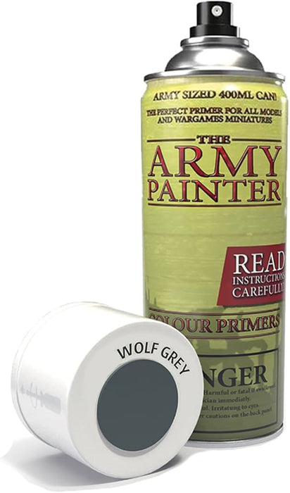 Paints and Paint Accessories Army Painter - Colour Primer - Wolf Grey - Paint Spray - Cardboard Memories Inc.
