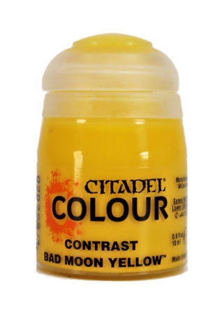 Paints and Paint Accessories Citadel Contrast Paint - Bad Moon Yellow 18ml - 29-53 - Cardboard Memories Inc.