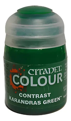 Paints and Paint Accessories Citadel Contrast Paint - Karandras Green - 29-50 - Cardboard Memories Inc.