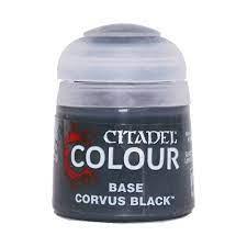 Paints and Paint Accessories Citadel Base - Corvus Black - 21-44 - Cardboard Memories Inc.
