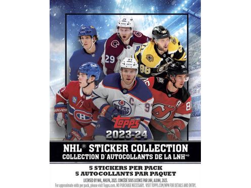 Non Sports Cards Topps - 2023-24 - Hockey - NHL - Sticker Pack - Cardboard Memories Inc.