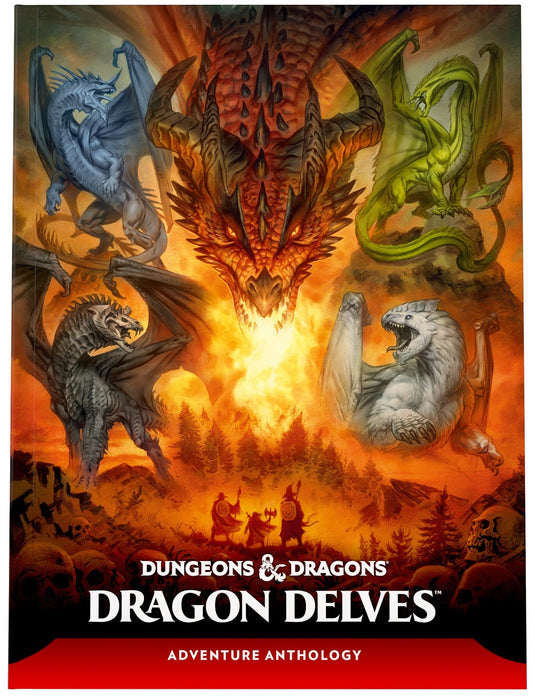 Role Playing Games Wizards of the Coast - Dungeons and Dragons - 5th Edition - Dragon Delves - An Adventure Anthology - Cardboard Memories Inc.