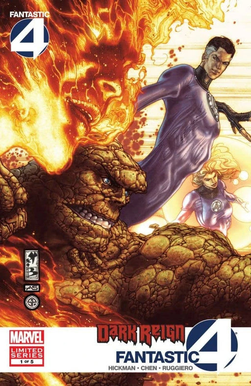 Comic Books Marvel Comics - Dark Reign Fantastic Four (2009) 001 (Cond. FN) 21687 | Cardboard Memories Inc. 75960606755800111