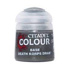 Paints and Paint Accessories Citadel Base - Death Korps Drab - 21-40 - Cardboard Memories Inc.