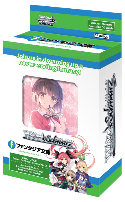 Trading Card Games Bushiroad - Weiss Schwarz - Fujimi Fantasia Bunko - Volume 2 - Trial Deck - Cardboard Memories Inc.