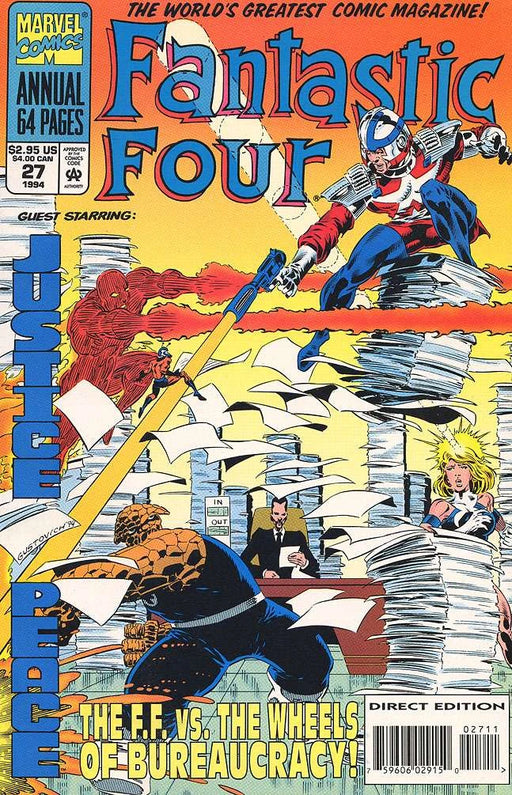 Comic Books Marvel Comics - Fantastic Four (1961 1st Series) Annual 027 (Cond. FN-) 21685 | Cardboard Memories Inc. 75960602915002711