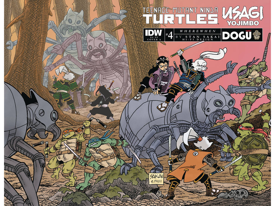 Comic Books IDW - TMNT/Usagi Yojimbo Wherewhen 004 (Cond. VF-) Cover A - 17991 - Cardboard Memories Inc.