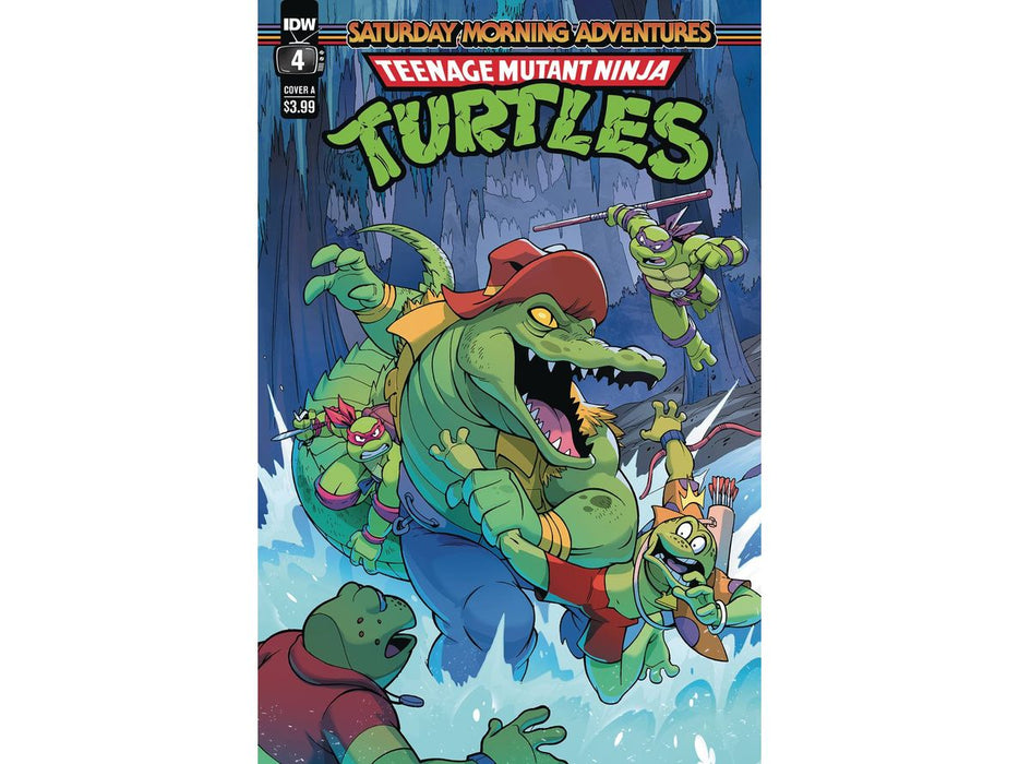 Comic Books IDW - TMNT Saturday Morning Adventures 2023 004 (Cond. VF-) Lawrence Variant - 18439 - Cardboard Memories Inc.