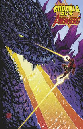 Comic Books Marvel Comics - Godzilla vs Avengers (2025) 001 - Cover B Takeshi Okazaki Foil Variant Edition (Cond. VF-) - 22658 - Cardboard Memories Inc.