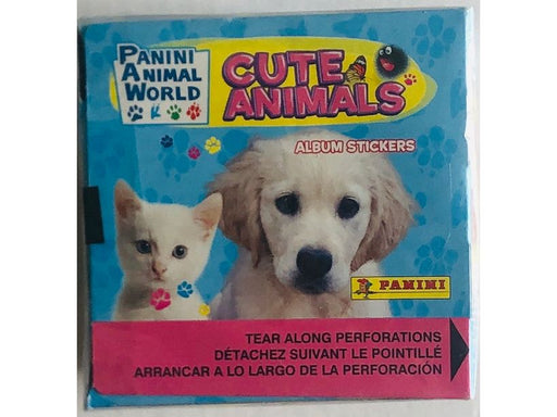 Non Sports Cards Panini - Cute Animals  - 50 Pack Sticker Box - Cardboard Memories Inc.