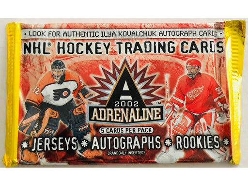 Sports Cards Pacific Trading Cards - 2002 - Hockey - Adrenaline - Pack - Cardboard Memories Inc.