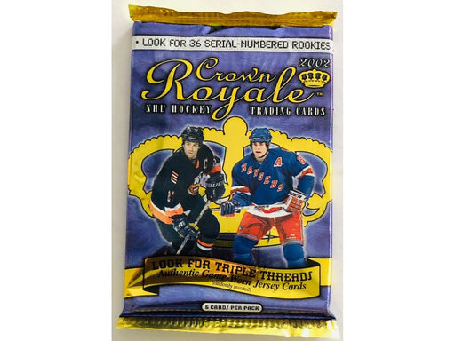 Sports Cards Pacific Trading Cards - 2002 - Hockey - Crown Royale - Pack - Cardboard Memories Inc.