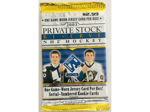 Sports Cards Pacific Trading Cards - 2003 - Hockey - Private Stock - Reserve - Pack - Cardboard Memories Inc.