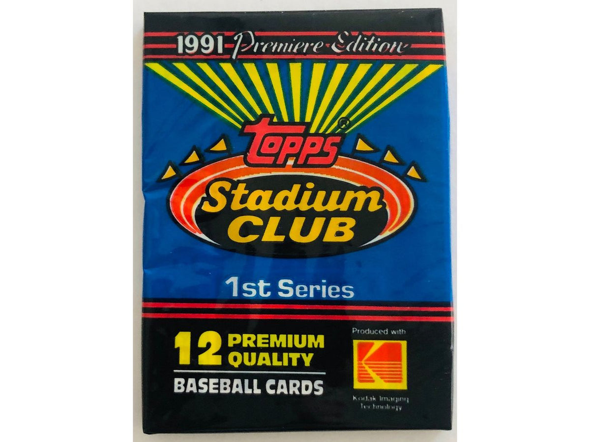 Topps 1991 Series 1 Baseball Stadium Club Hobby Pack