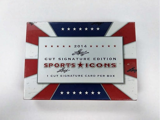 Non Sports Cards Leaf - 2014 - Sport Icons - Cut Signature Edition - Hobby Box - Cardboard Memories Inc.