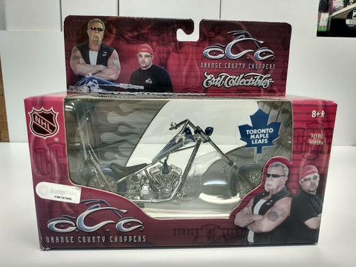 Action Figures and Toys Ertl - NHL - OCC Chopper Motorcycle Series - Toronto Maple Leafs - SUN BLEACHED FRONT AND REAR MAY HAVE LOOSE PIECES - Cardboard Memories Inc.