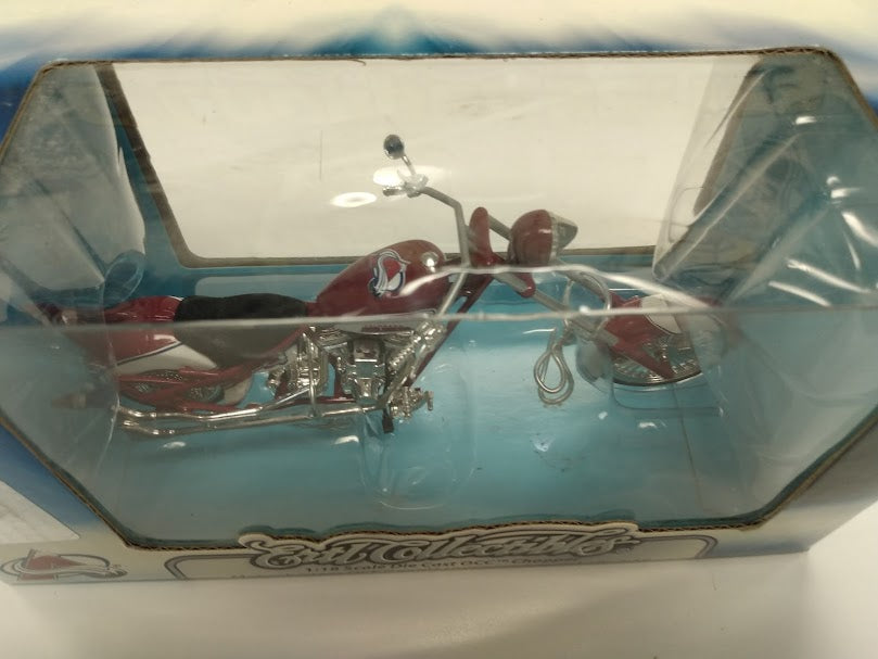 Action Figures and Toys Ertl - NHL - OCC Chopper Motorcycle Series - Colorado Avalanche - Cardboard Memories Inc.