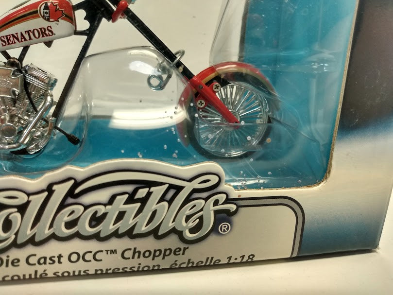 Action Figures and Toys Ertl - NHL - OCC Chopper Motorcycle Series - Ottawa Senators - Cardboard Memories Inc.