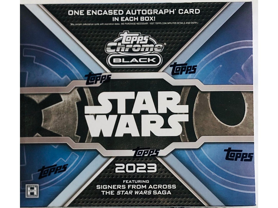 Non Sports Cards Topps - Star Wars - 2023 - Chrome Black - Hobby Box - Cardboard Memories Inc.