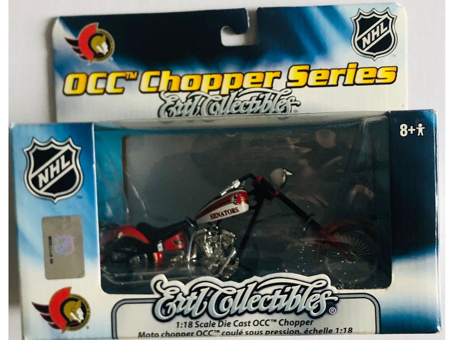 Action Figures and Toys Ertl - NHL - OCC Chopper Motorcycle Series - Ottawa Senators - Cardboard Memories Inc.
