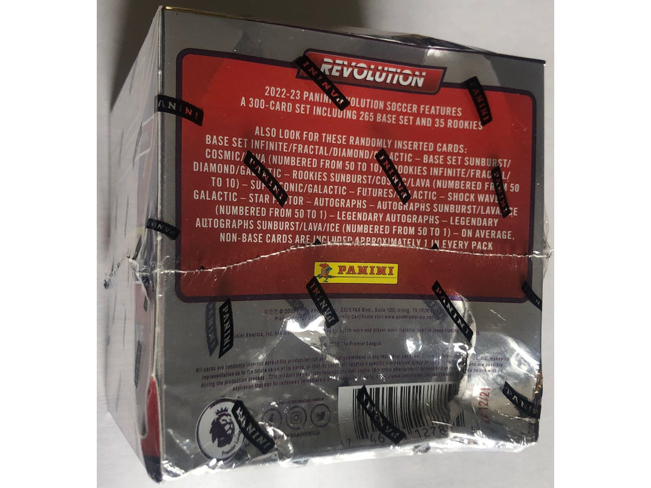 Sports Cards Panini - 2022-23 - Soccer - Revolution - Hobby Box - DAMAGED BOX - Cardboard Memories Inc.
