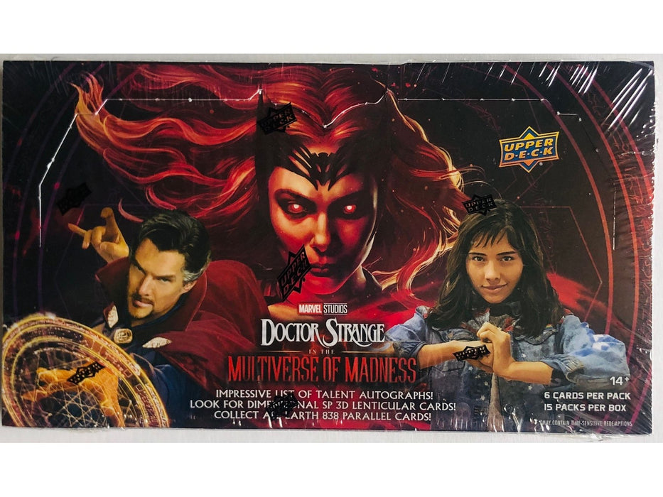 Non Sports Cards Upper Deck - Marvel Studios - Doctor Strange - Multiverse Madness - Hobby Box - Cardboard Memories Inc.