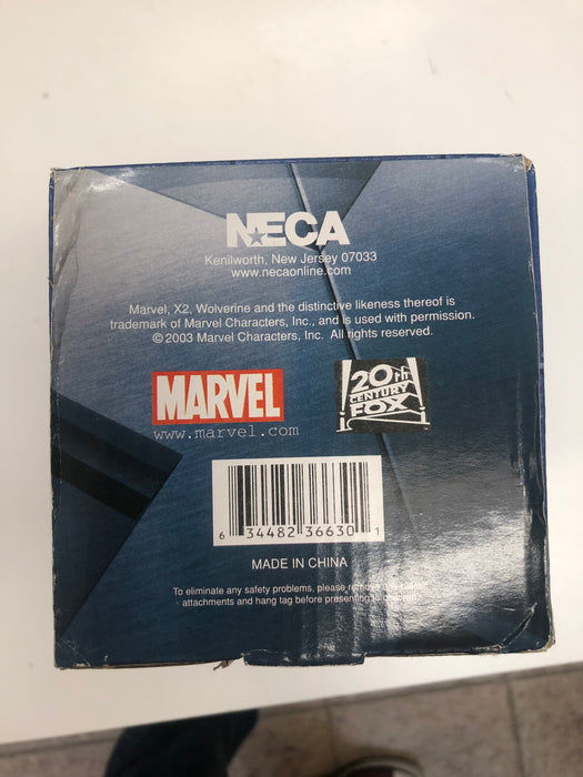 Action Figures and Toys NECA - 2003 - Neca-Head Knockers - X-Men United - Wolverine - Bobble Head - NEW IN DAMAGED BOX - Cardboard Memories Inc.
