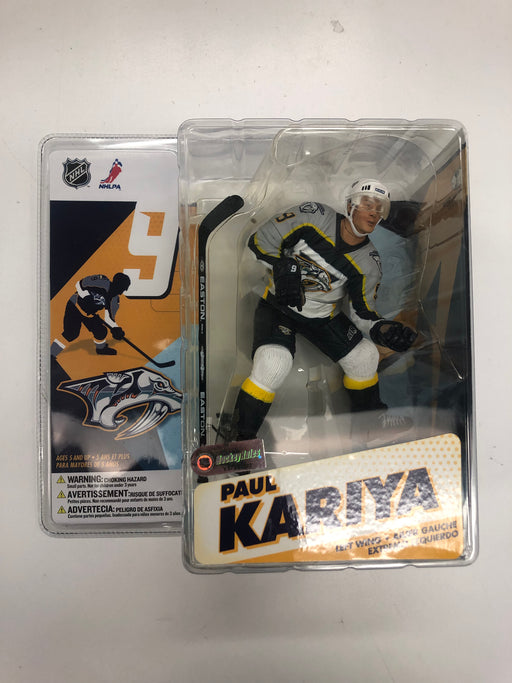 Action Figures and Toys McFarlane Toys - Hockey - Series 12 - Nashville Predators - Paul Kariya - Action Figure - NEW IN DAMAGED BOX - Cardboard Memories Inc.