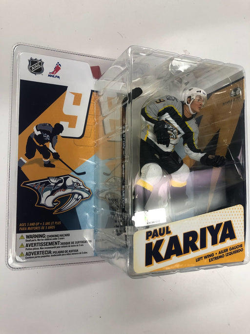 Action Figures and Toys McFarlane Toys - Hockey - Series 12 - Nashville Predators - Paul Kariya - Action Figure - NEW IN DAMAGED BOX - Cardboard Memories Inc.