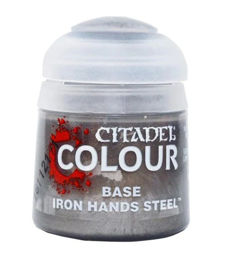 Paints and Paint Accessories Citadel Base - Iron Hands Steel - 21-46 (New Barcode) - Cardboard Memories Inc.