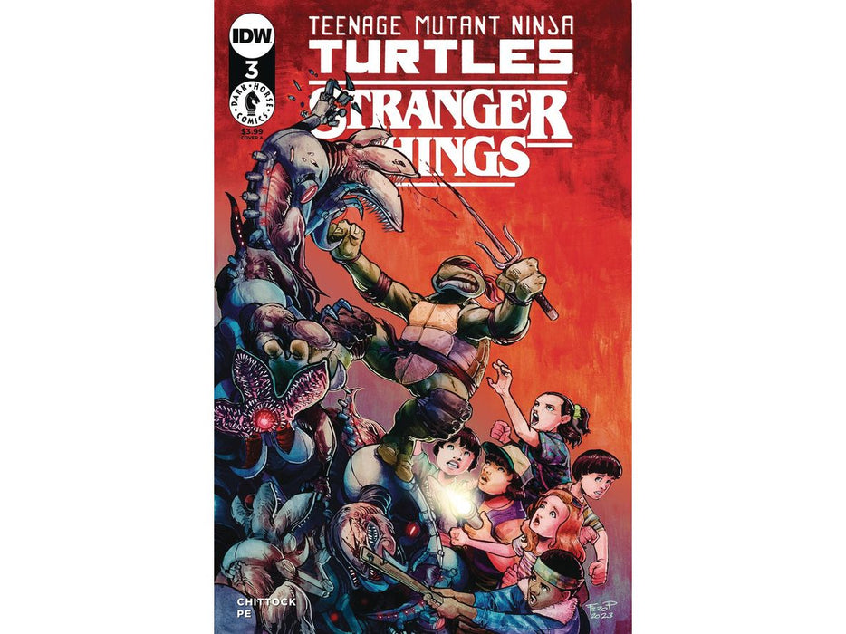 Comic Books IDW - TMNT x Stranger Things 003 (Cond. VF-) 18866 - Cardboard Memories Inc.