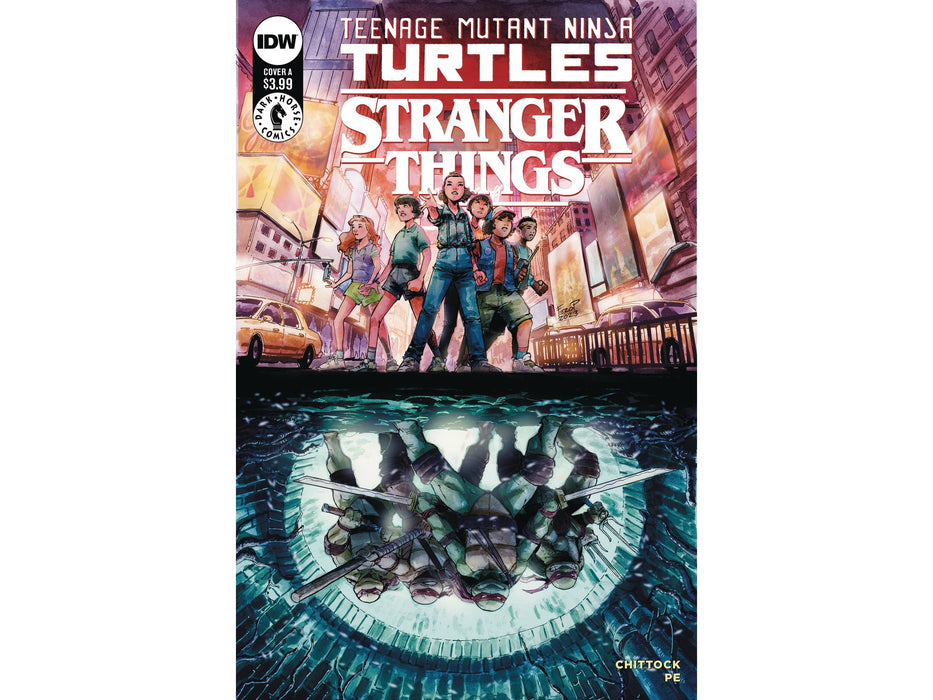 Comic Books IDW - TMNT x Stranger Things 001 (Cond. VF-) CVR A - 18055 - Cardboard Memories Inc.