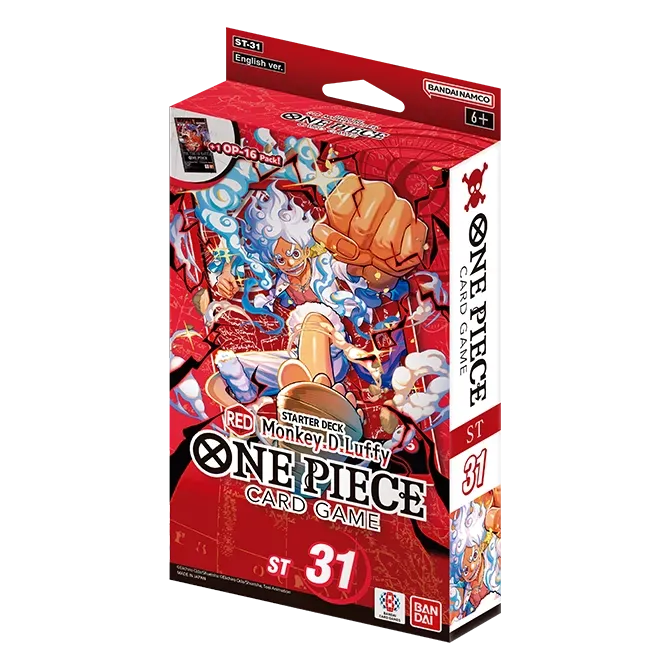collectible card game Bandai - One Piece Card Game - ST31 - Monkey.D. Luffy - Red Starter Deck - Cardboard Memories Inc.