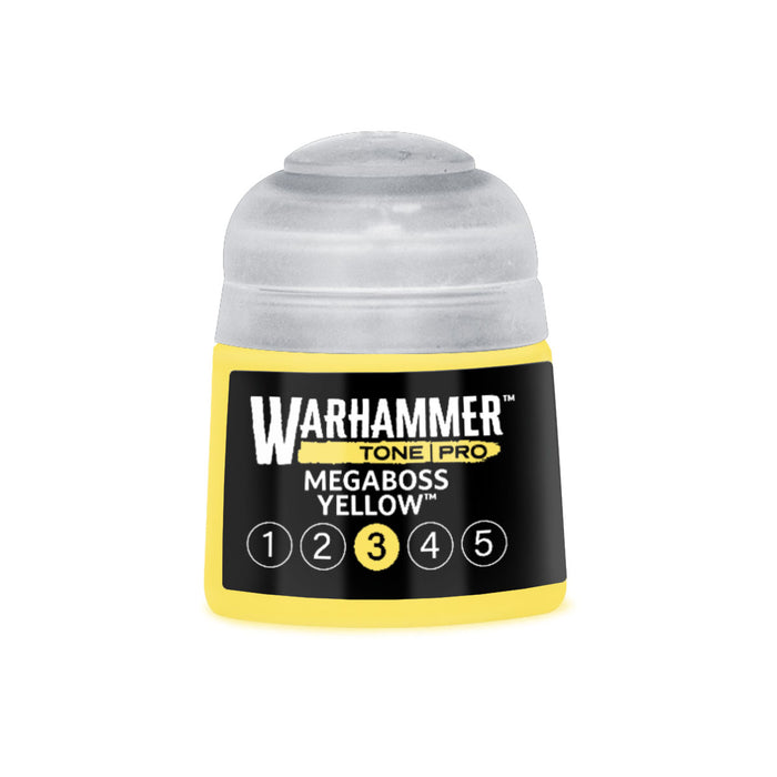 Paints and Paint Accessories Games Workshop - Warhammer Colour Tone Pro - Megaboss Yellow - 3- 20-203 - Cardboard Memories Inc.