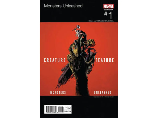 Comic Books Marvel Comics - Monsters Unleashed (2017 1st Series) 001 - CVR H Creature Feature Variant Edition (Cond. VF-) - 18669 - Cardboard Memories Inc.