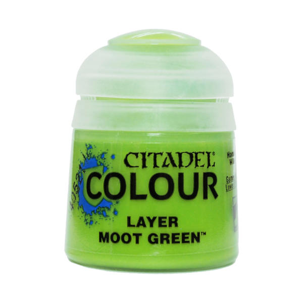 Paints and Paint Accessories Citadel Layer - Moot Green 12ml - 22-24 (New Barcode) - Cardboard Memories Inc.