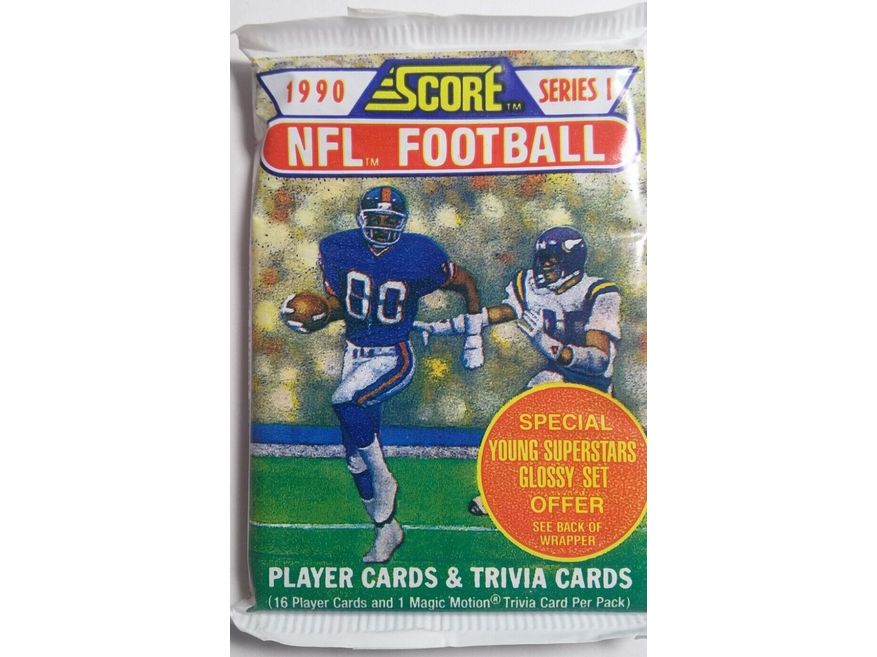 Sports Cards Score - 1990 - Football - Series 1 - Pack - Cardboard Memories Inc.