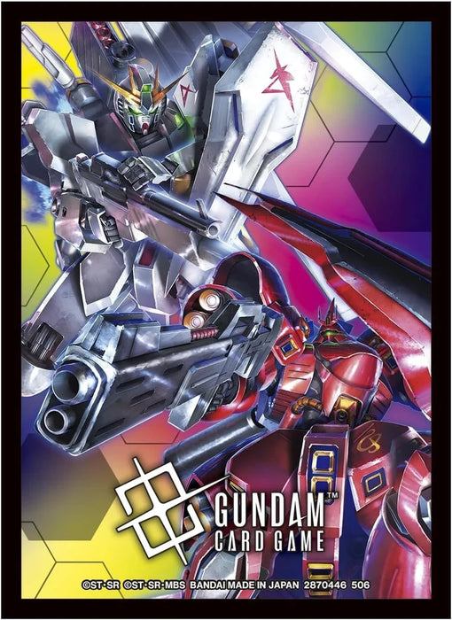 Bandai - Gundam Card Game - Official Card Sleeves - 02 - Nu Gundam VS Sazabi