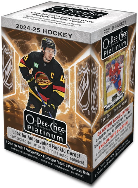 Sports Cards Upper Deck - 2024-25 - Hockey - O-Pee-Chee Platinum - Blaster Box - Cardboard Memories Inc.