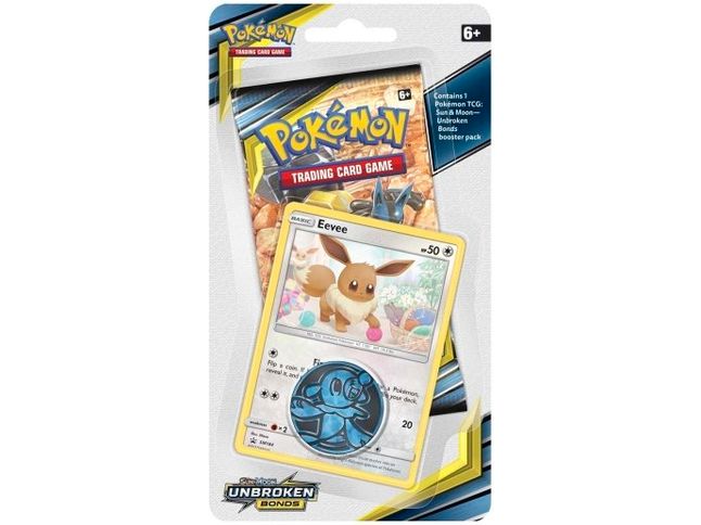 Trading Card Games Pokemon - Sun and Moon - Unbroken Bonds - Checklane Blister - Eevee - Cardboard Memories Inc.