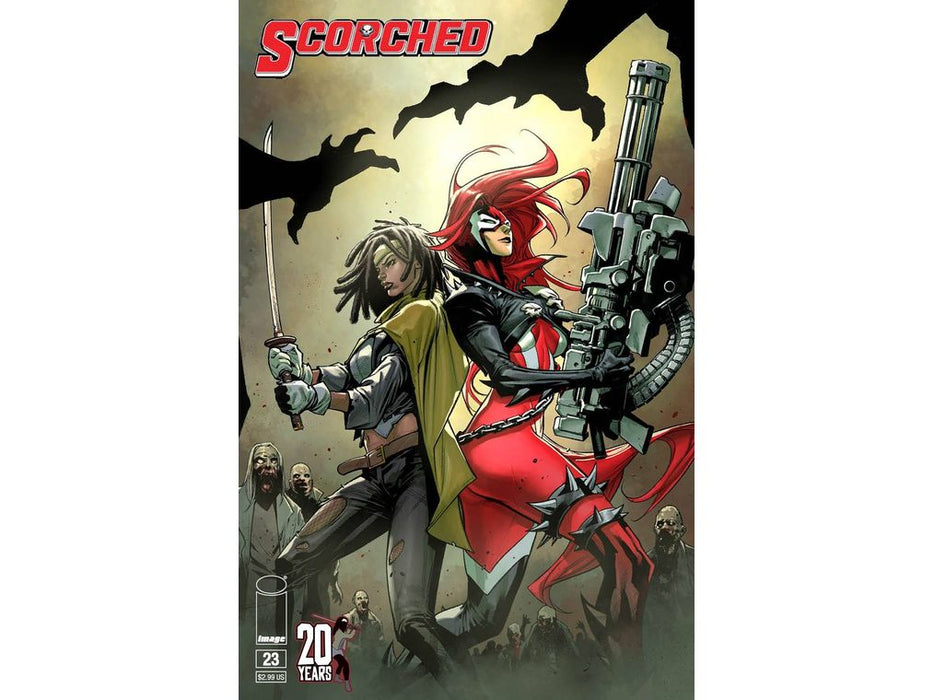 Comic Books Image Comics - Spawn Scorched 023 (Cond. VF-) CVR C Variant - 19963 - Cardboard Memories Inc.