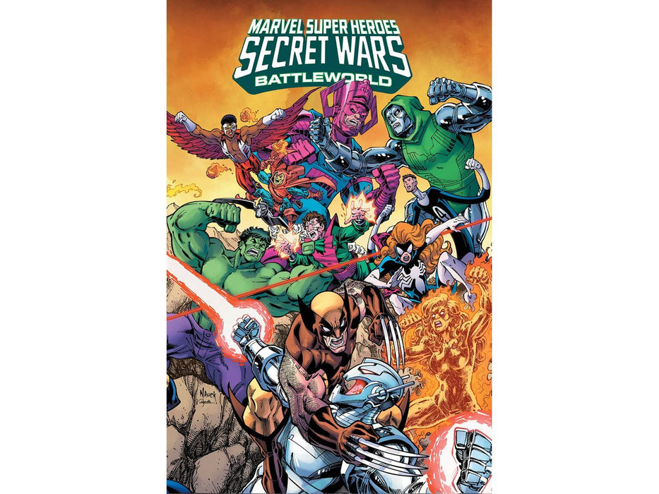 Comic Books Marvel Comics - Marvel Super Heroes Secret Wars Battleworld 003 (Cond. VF-) Connecting Variant - 20937 - Cardboard Memories Inc.