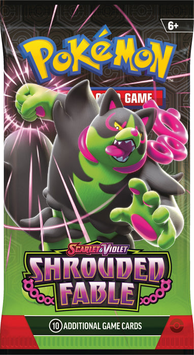 Pokemon - Scarlet and Violet - Shrouded Fable - Booster Pack Cardboard Memories Inc. Pokemon - Scarlet and Violet - Shrouded Fable - Booster Pack Cardboard Memories Inc.