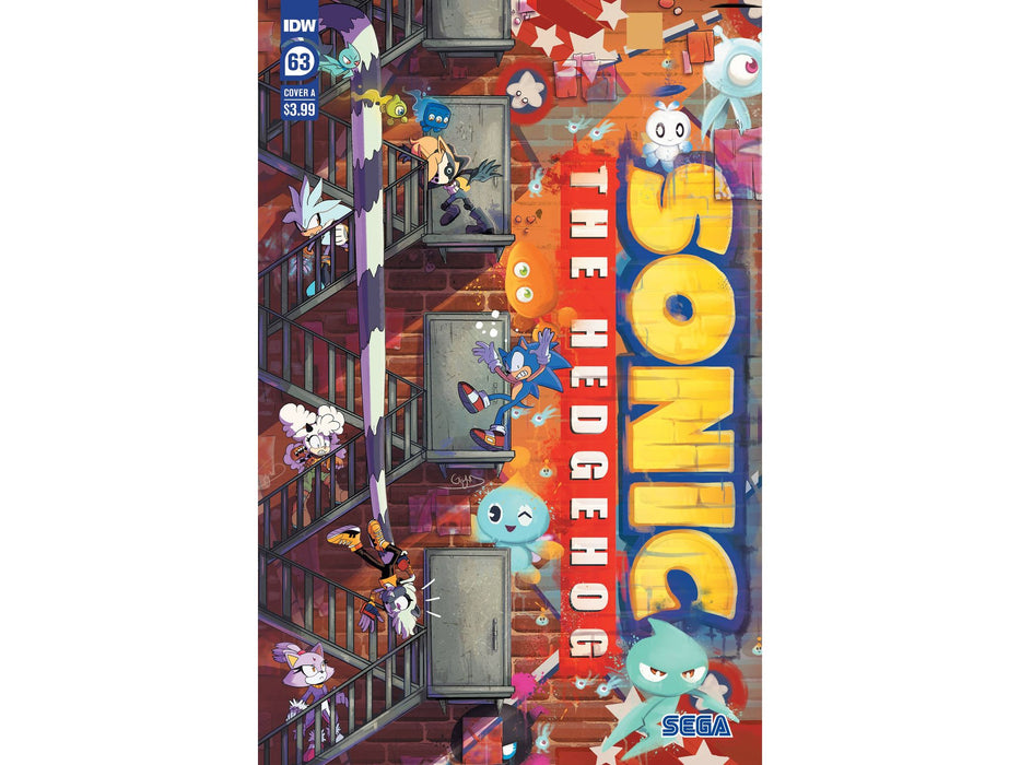 Comic Books IDW Comics - Sonic the Hedgehog 063 - CVR A Variant Edition (Cond. VF-) 18412 - Cardboard Memories Inc.