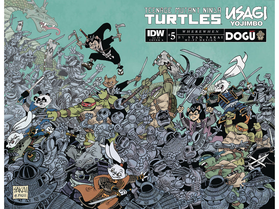 Comic Books IDW - TMNT/Usagi Yojimbo Wherewhen 005 (Cond. VF-) Cover A Variant Edition - 18207 - Cardboard Memories Inc.