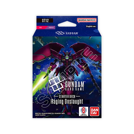 collectible card game Bandai - Gundam Card Game - ST-12 - Raging Onslaught - Starter Deck - Cardboard Memories Inc.
