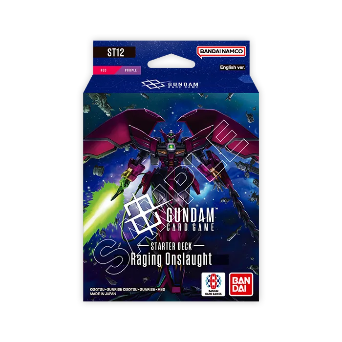 collectible card game Bandai - Gundam Card Game - ST-12 - Raging Onslaught - Starter Deck - Cardboard Memories Inc.