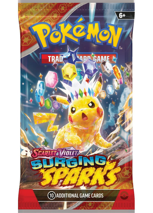 Trading Card Games Pokemon - Scarlet and Violet - Surging Sparks - Booster Pack - Cardboard Memories Inc.